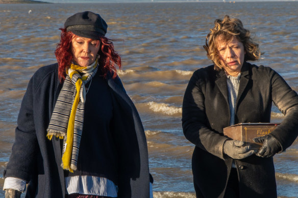 Frances Barber and Kerry Godliman in a scene from Whitstable Pearl.