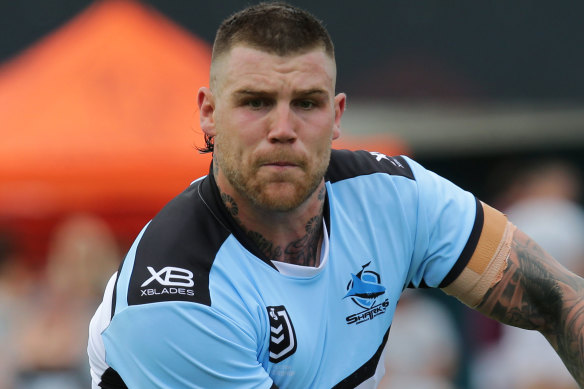 Former representative star Josh Dugan is feeling very much unloved at Cronulla.