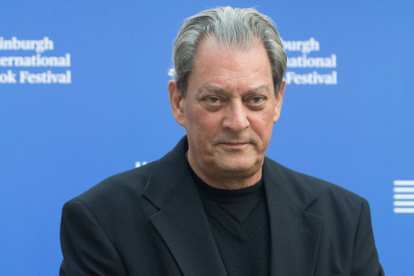 Paul Auster says American society was built by religious fanatics who promoted armed struggle, conflict, war, violence, and genocide.