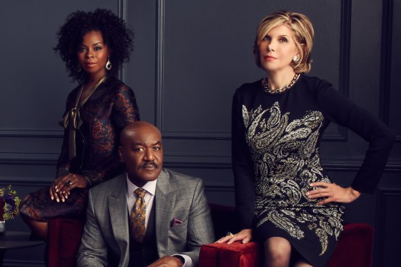 The Good Fight is a spin-off of The Good Wife, focusing on law partner Diane Lockhart (Christine Baranski, right) joining a practice with a history of championing African-American causes.