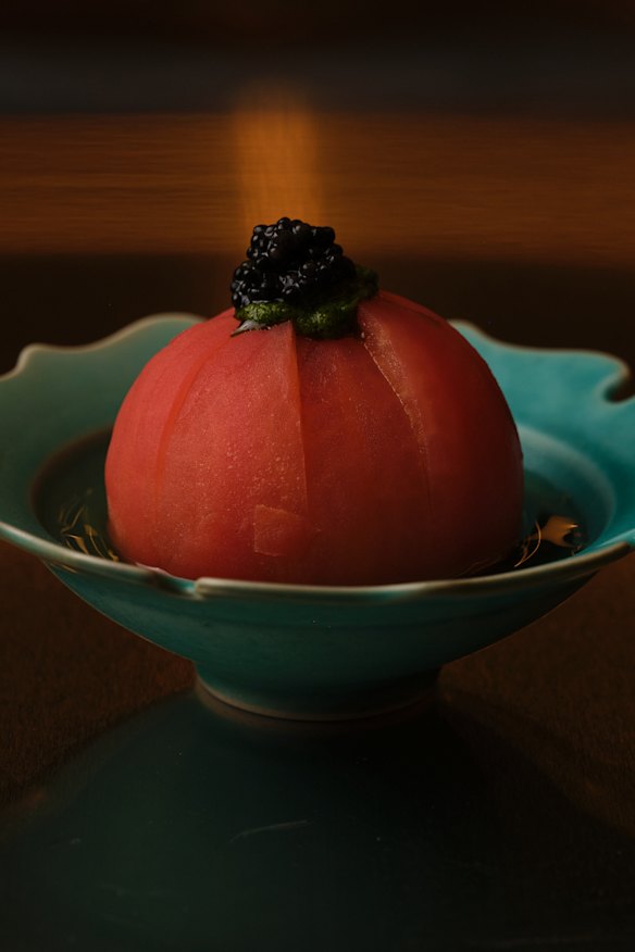 One signature oden bowl features a “caviar tomato”.
