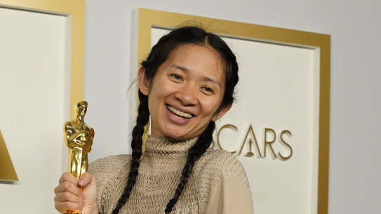 Chloe Zhao made history winning Best Director for Nomadland.