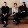 Bistro Livi’s Ewen Crawford and sisters Nikky (centre) and Danni Wilson.