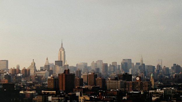 The view uptown from Tegan and Tony’s tiny apartment.
