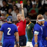 Springboks outmuscle 14-man Italy after ugly spear tackle