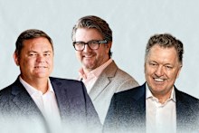 Accenture Australia boss Peter Burns, McKinsey senior partner Chris Bradley and PwC Australia chief executive Kevin Burrowes.