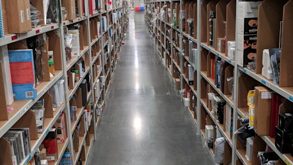 Amazon fulfilment centre in Dandenong. 