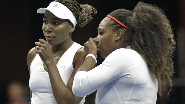 Serena and Venus Williams conspire.