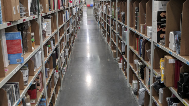 Amazon fulfilment centre in Dandenong. 