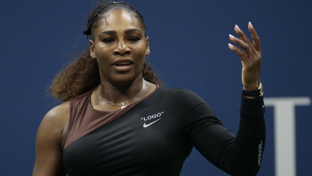 Serena Williams in her controversial US Open final.