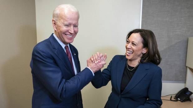 Running mates: Joe Biden and Kamala Harris.