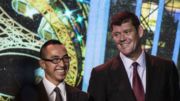 Lawrence Ho's plan to buy a substantial stake in Crown from James Packer could come under further scrutiny after reports of raids by Japanese authorities. 
