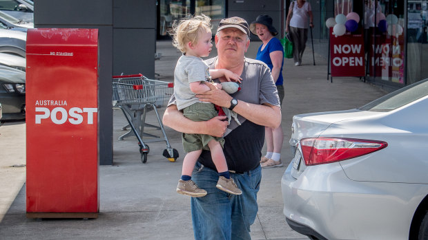 Dave Roberts and his son Alex wants a pedestrian crossing for his local shopping centre.