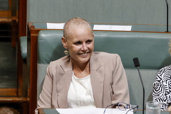 Labor MP Peta Murphy, who died on Monday, in the House of Representatives in November.
