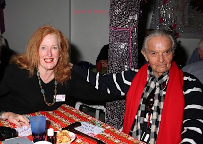 Steve Ostrow and obituary author Mary Cockcroft.