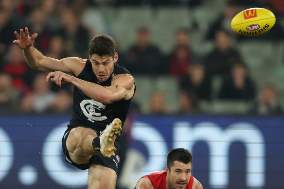 George Hewett’s goal settled Carlton early in the final term.