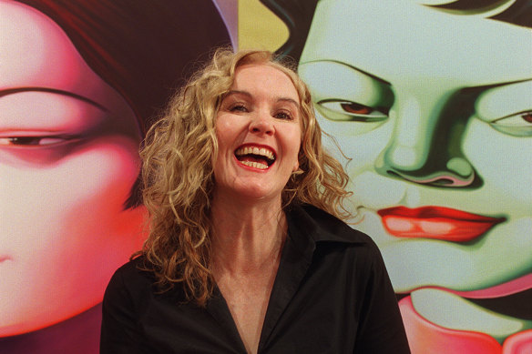 Annette Bezor at an exhibition of her work in 2003.
