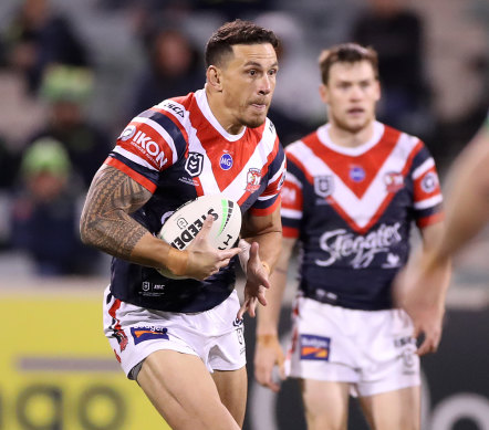 Sonny Bill Williams makes a winning return to the NRL in Canberra  on Saturday night.