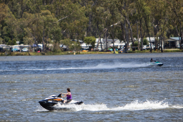 Lake Nagambie is a popular swimming spot, but considered a high-risk location.