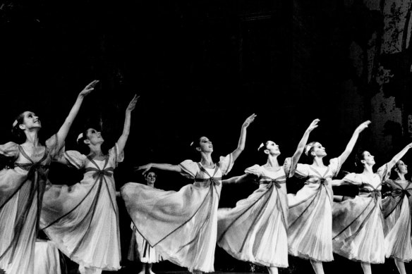 Artists of The Australian Ballet in Onegin. September 1, 1981.