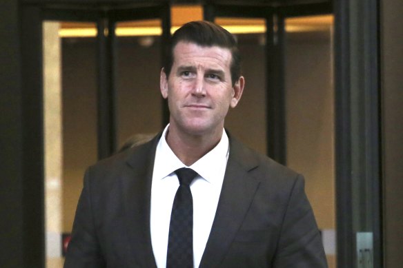 Ben Robert-Smith leaves the Federal Court in Sydney on Thursday.