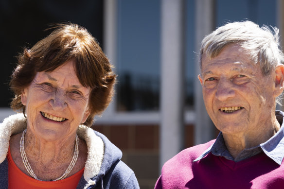 Mary and Dennis McGowan earlier in the day. 