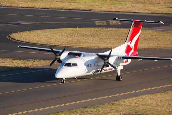 The QantasLink Dash-8 has 74-78 seats.