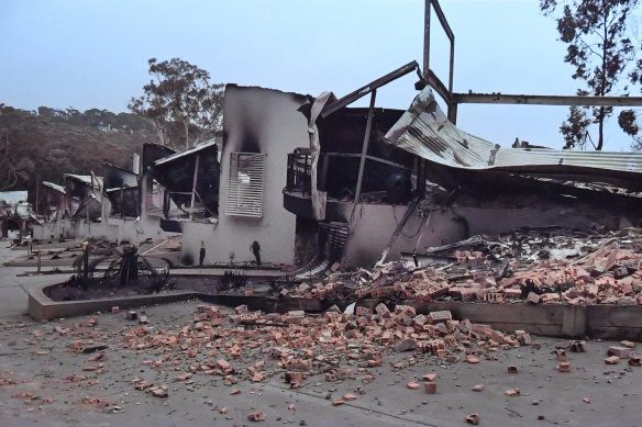 Susan Magnay and Philip Bull have yet to start rebuilding their bushfire-ravaged Malua Bay home.