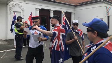 Far-right agitator Neil Erikson has been barred from entering Moreland City Council's citizenship ceremony in Coburg.