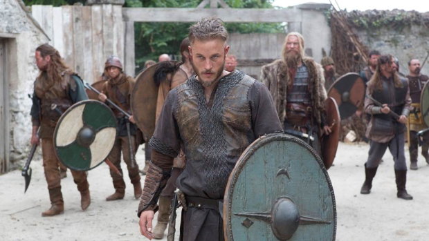 Travis Fimmel in the TV drama Vikings: a new Melbourne Museum exhibition seeks to challenge brutish stereotypes about Vikings.