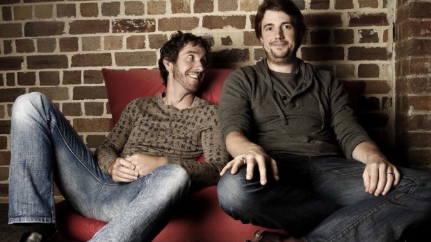 Scott Farquhar and Mike Cannon-Brookes, CEOs and founders of Atlassian Software.