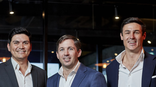 Sonder’s co-founders (from left) Craig Cowdrey, Peter Burnheim, Christopher Marr.