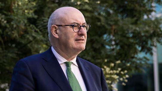 European Commissioner for Agriculture and Rural Development, Phil Hogan, in Canberra on Wednesday. 