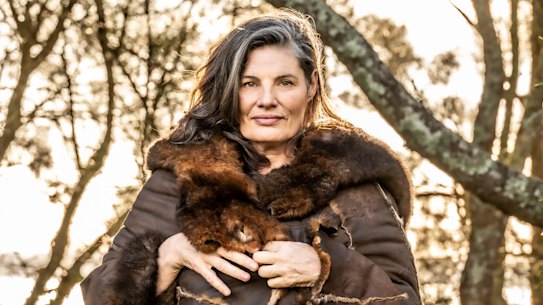 Gina Chick on home turf at Jervis Bay on the NSW South Coast. As a child, she used to walk to the beach with the family’s three pet ducks.
