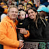 Carter Gordon and partner Abbey with their baby.