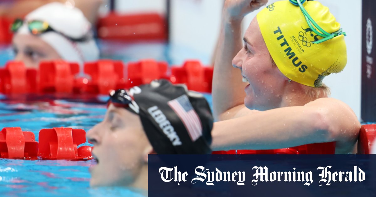 Ariarne Titmus beats Katie Ledecky in 400-metres freestyle ...