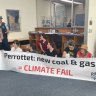 Four charged after climate protesters occupy Perrottet’s electorate office