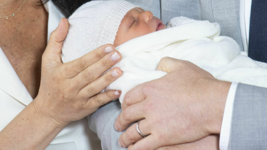 A close up of the latest addition to the royal family.