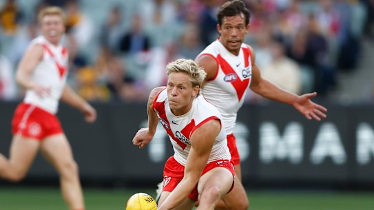Isaac Heeney of the Swans.