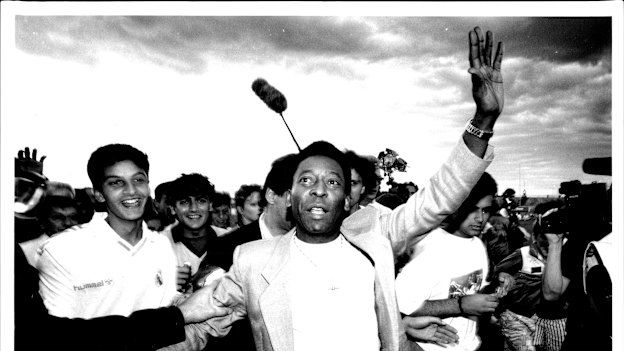 Pele in Australia in 1990.