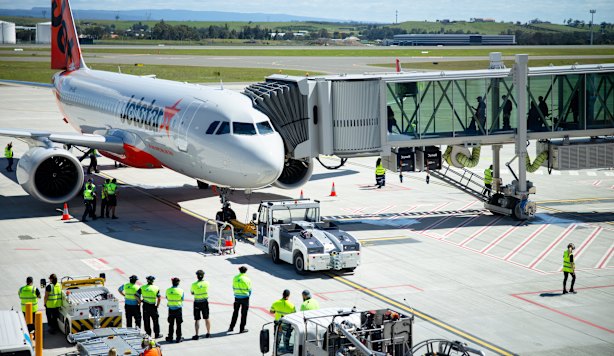 smh.com.au - Matt O'Sullivan - Wheels up for Australia's newest major airport as first flight takes off