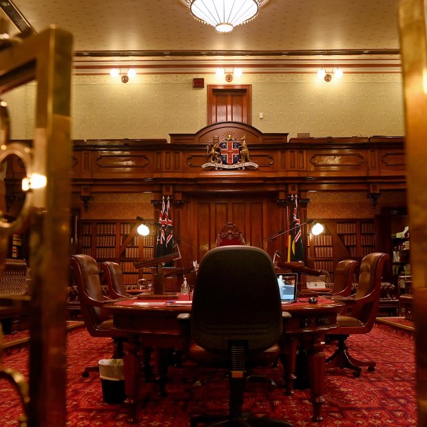  The Legislative Council chamber was part of the renovation.