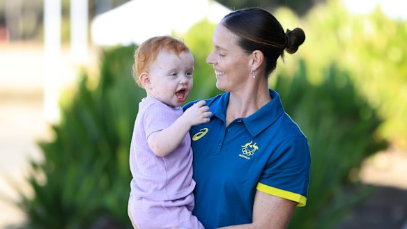 Alyce Wood with her daughter, Florence.