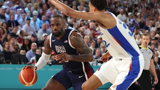 LeBron James takes on Victor Wembanyama.