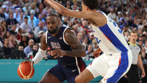 LeBron James takes on Victor Wembanyama.