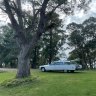 A 1973 Cadillac Deville, the hearse used by The Last Hurrah funeral company in Melbourne.