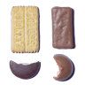 The four semi-finalists in the Good Food Arnott’s chocolate biscuit battle. Clockwise from top left: Chocolate Scotch Finger, Tim Tam, Royal, Mint Slice.