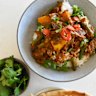 Slow cooker lemongrass beef curry.