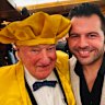 Lindsay Fox poses for a selfie with Mark Vincent during Fox’s birthday party.