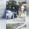 Vision of the incident was released by police to track down the offender.